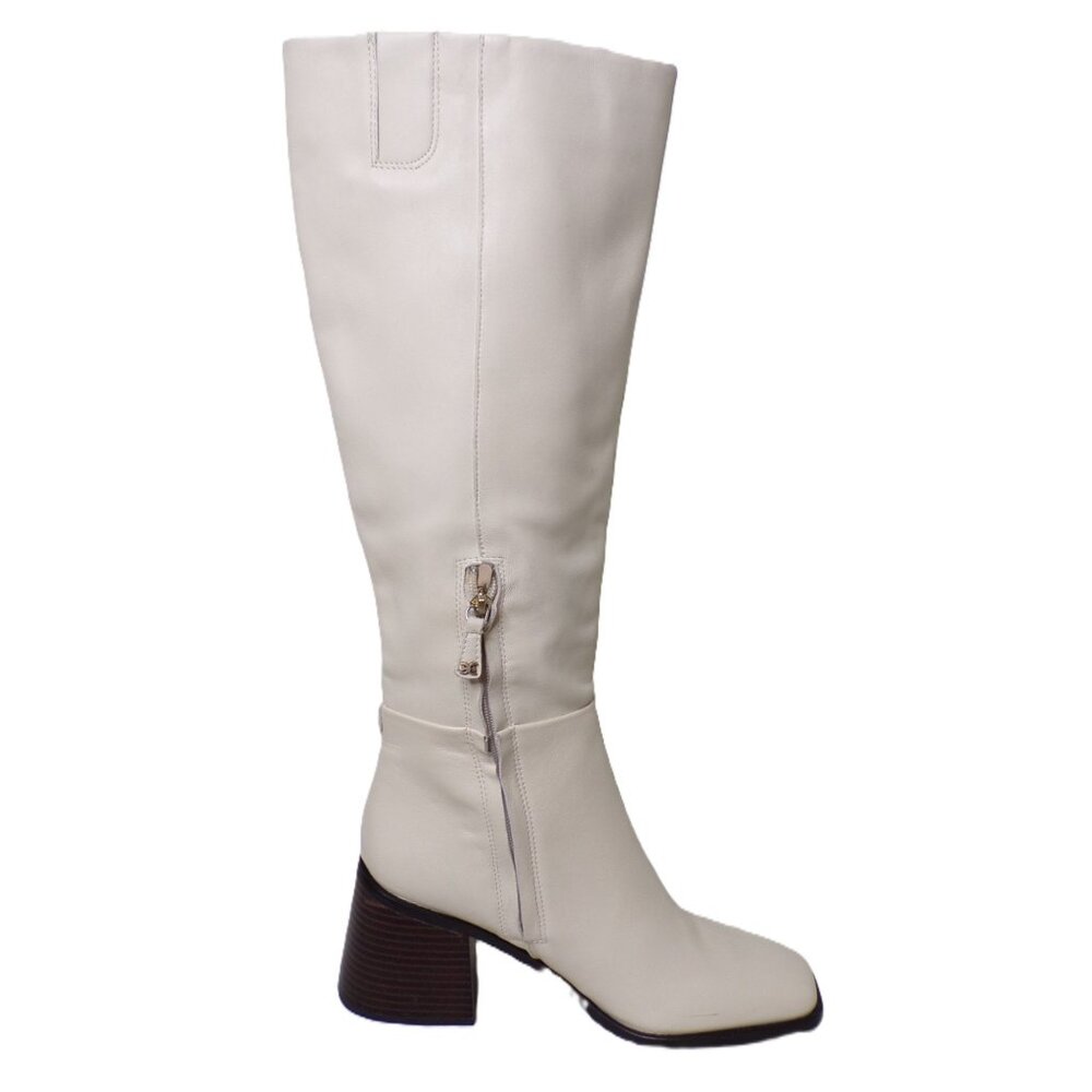 🆕SAM EDELMAN Wade Knee High Boot Ivory Off-White 8.5 - Picture 12 of 16